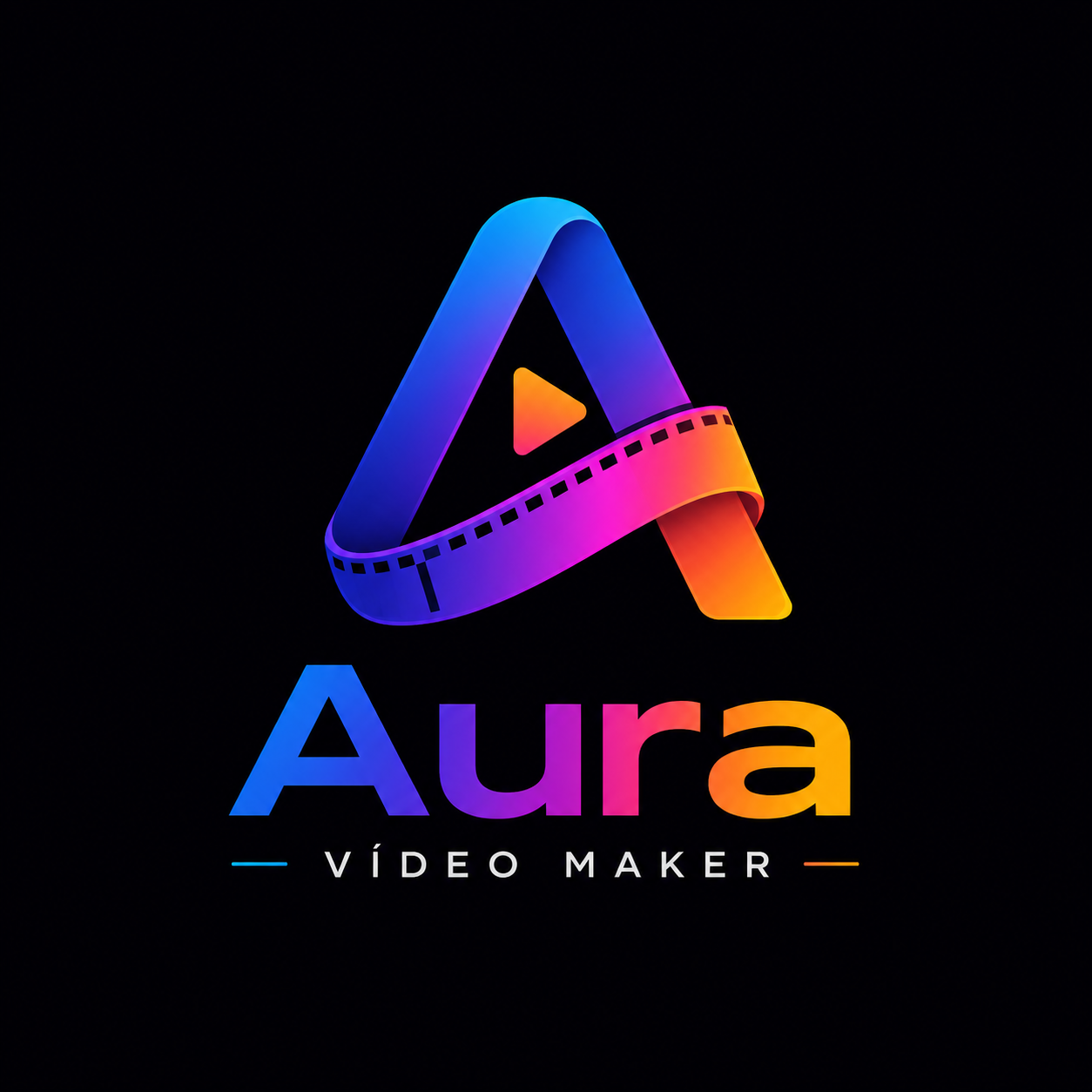 Logo Aura Vídeo Maker